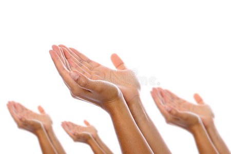 双手放在一起照片