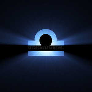 希腊神话天秤星象学符号天秤座月亮光晕照片