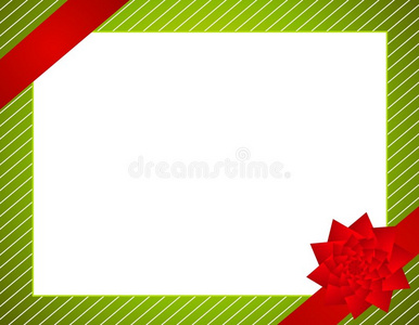 圣诞包装和蝴蝶结边框图片