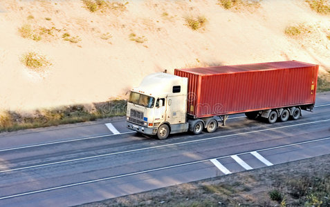 卡车系列集装箱运输车图片