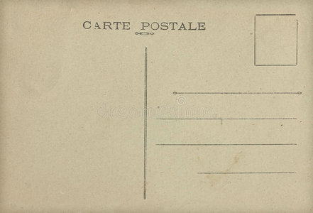 复古明信片背面照片