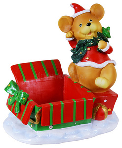 圣诞老鼠玩具盒