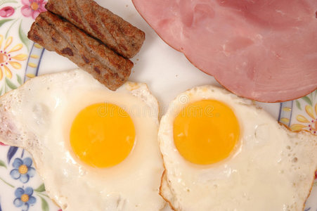 火腿和鸡蛋图片