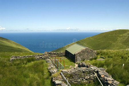 丁格尔半岛的小屋。爱尔兰