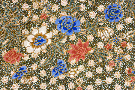 印度尼西亚编织丝纱笼印尼蜡染纱笼照片