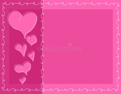 粉色情人节手举牌图片