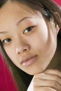 年轻亚洲女性肖像