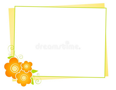 黄花纸条背景图片