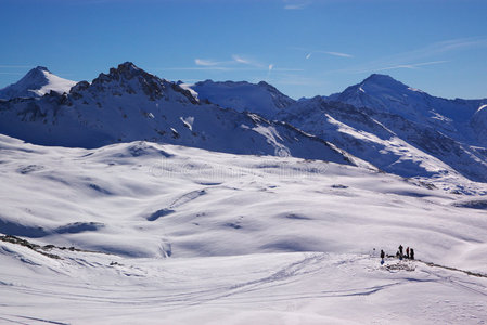 滑雪场冬景