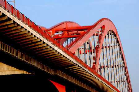 江西红色拉索桥图片