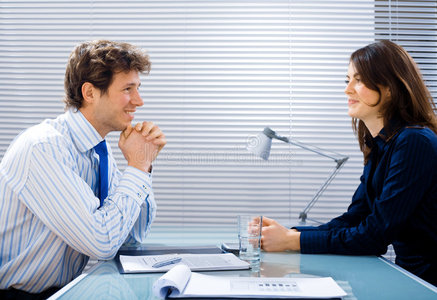 办公室面试照片