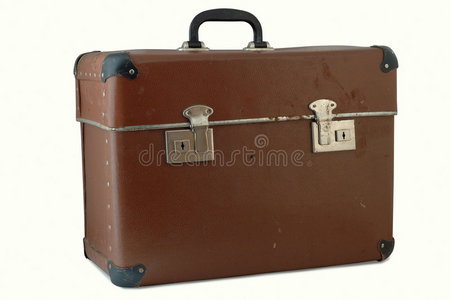 棕色旧手提箱