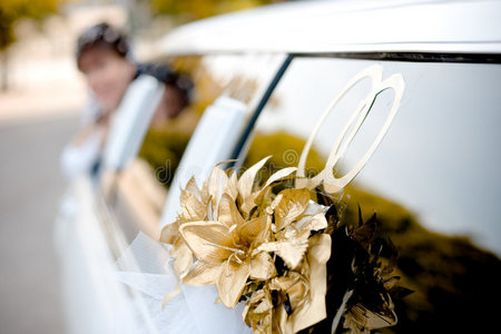 婚礼豪华轿车装饰图片