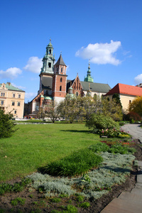 瓦维尔城堡。克拉科夫。波兰。