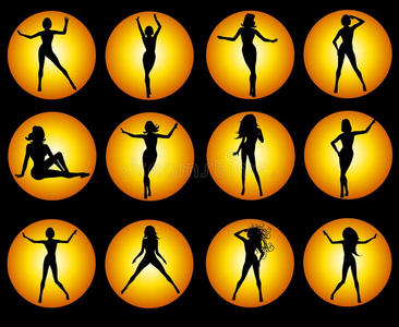 女人顶部图标说明图片