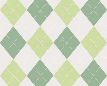 绿色棕褐色和白色菱形花纹照片