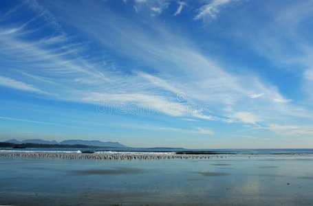 海滩和天空