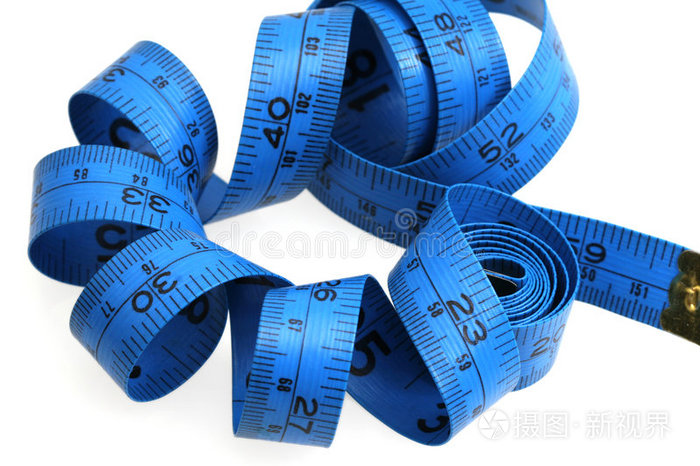 蓝色卷尺