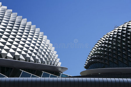 滨海剧场屋顶抽象新加坡城