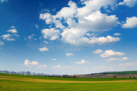 大片土地蓝天照片