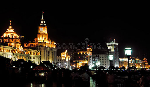 中国，上海外滩夜景