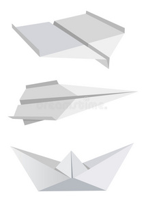纸飞机和船