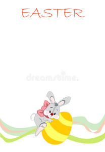 复活节兔子插图