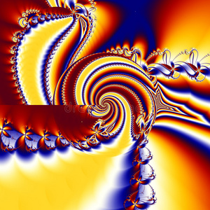 龙蝶分形抽象照片