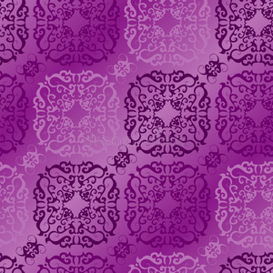 无缝紫罗兰装饰图案