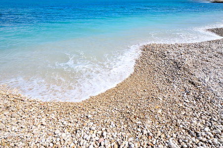 夏季地中海海滩