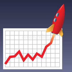 商业图表暴涨照片