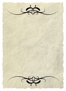 带有装饰元素的旧纸照片