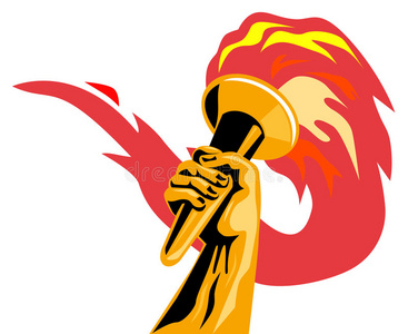 拳头火奥运圣火照片