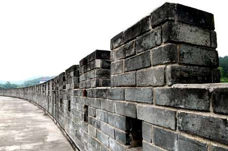 中国西安(西安)城墙基瓦古城的城墙西安(西安)城墙牌坊室内设计灯具