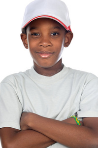 可爱的非洲男孩震惊的非洲裔美国青少年男孩一个来自非洲原住民部落的