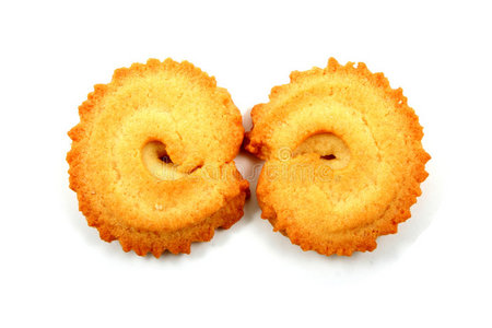 两块饼干照片