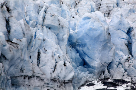 阿拉斯加的蓝色冰波蒂奇冰川图片