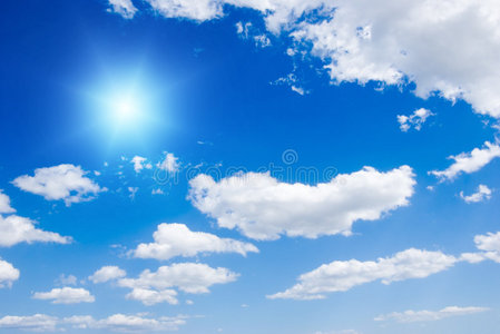晴天背景照片