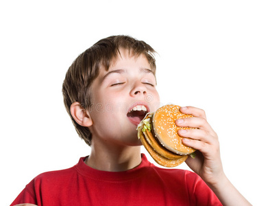 汉堡的男孩图片
