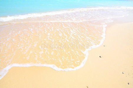 夏季美丽的地中海海滩