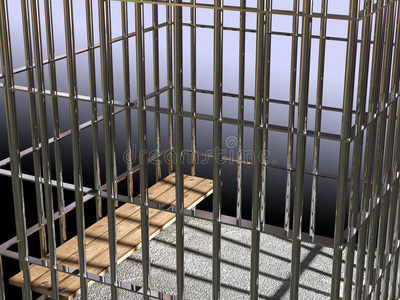 金属笼子3d,监狱概念02照片