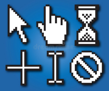 向量鼠标指针照片