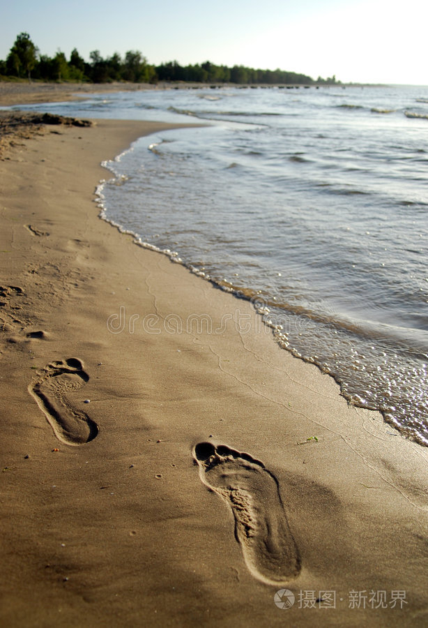 barefoot足迹摄影图片