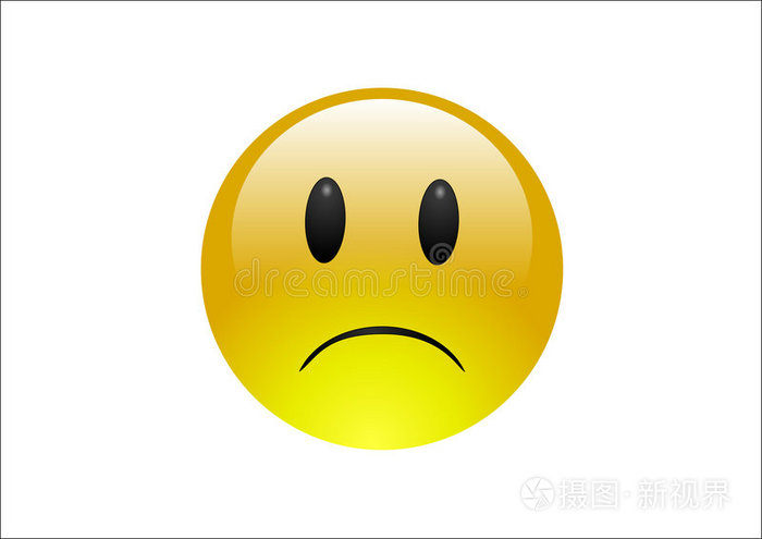 浅绿色表情符号悲伤