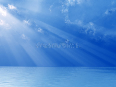 海上不同寻常的神光照片