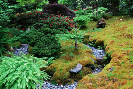 布查特花园的日本花园