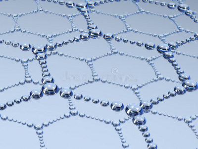 与景深效果的 3d 图水分子.结构.