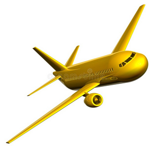 金色喷气式飞机照片