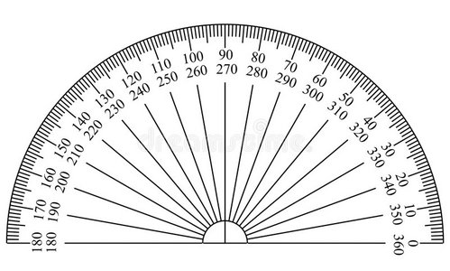 量角器模板照片