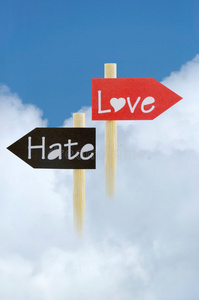 爱与恨抽象照片